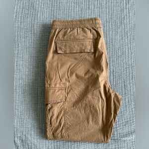 Tan Cargo Jogger Pants